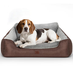 CIESMSI large dog bed with rectangle back view promotes stretching and cozy rest