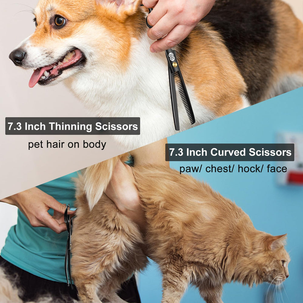 CIICII 6.5 inch dog grooming comb for finishing touches.