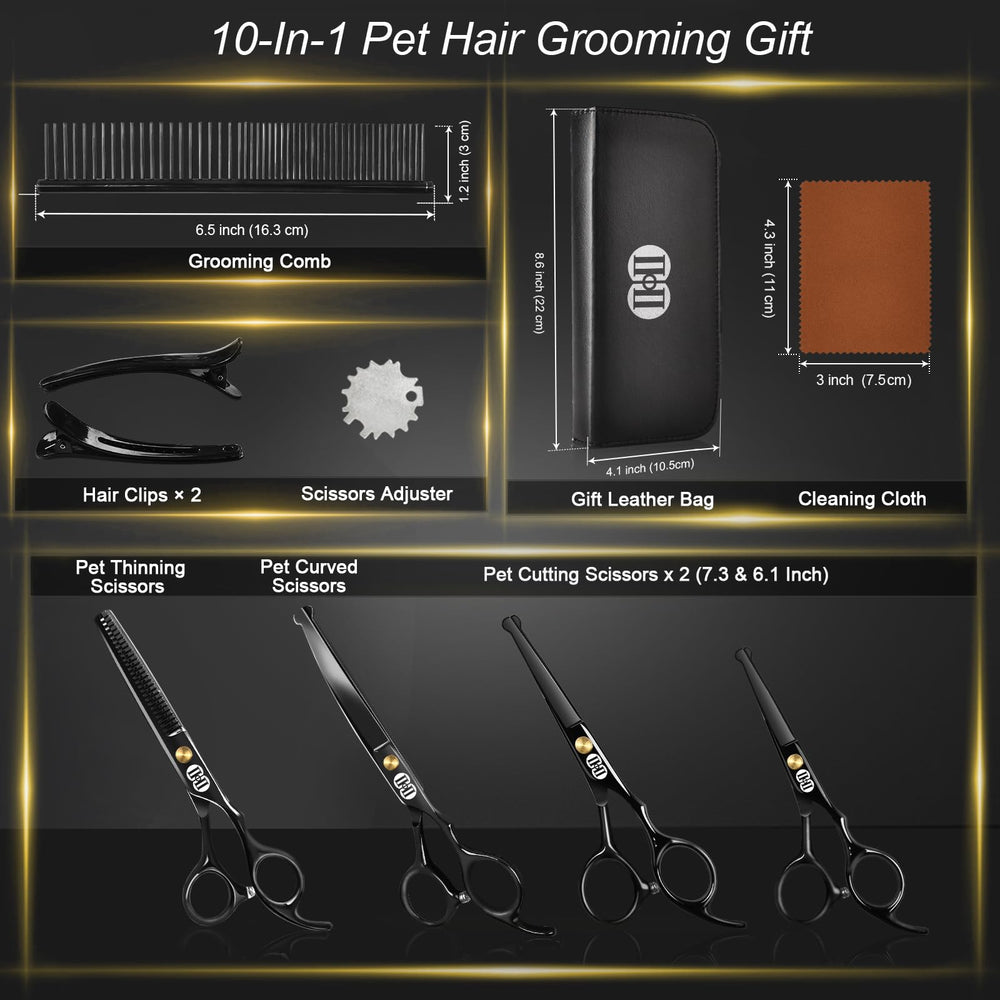 CIICII leather gift bag included with the scissors set.