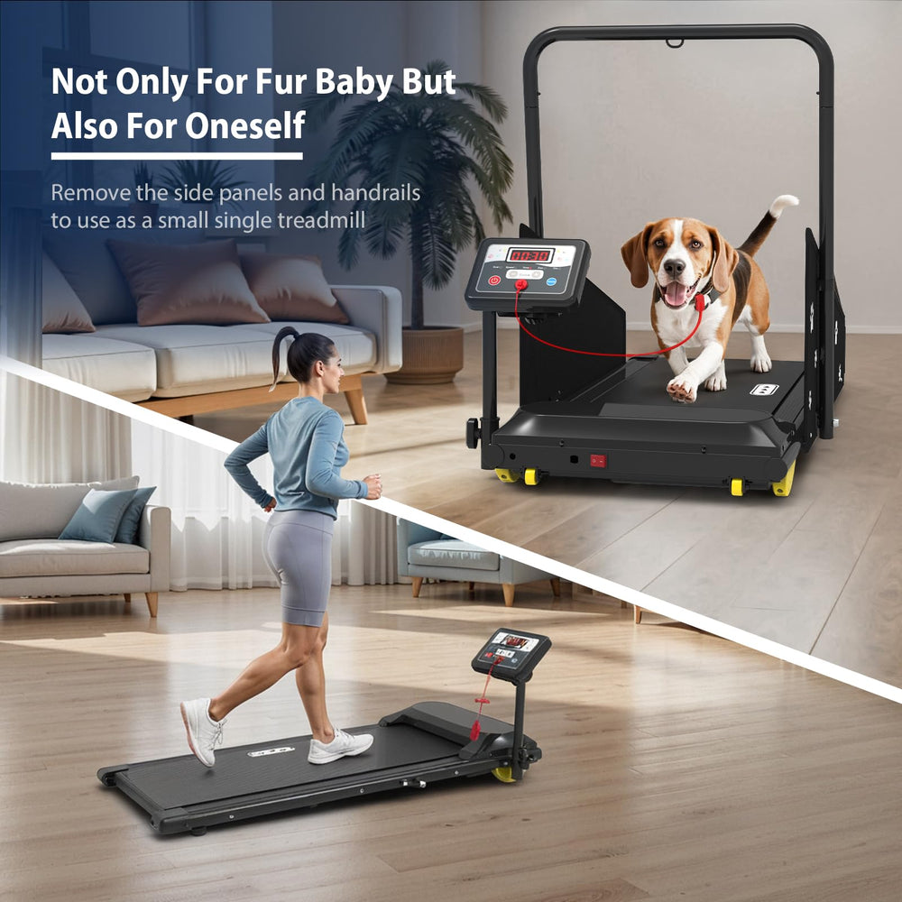CIIHI C dog treadmill two-in-one design doubles as compact personal exercise unit