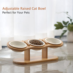 CILXGQLN two-height adjustable stand supports growing pets.