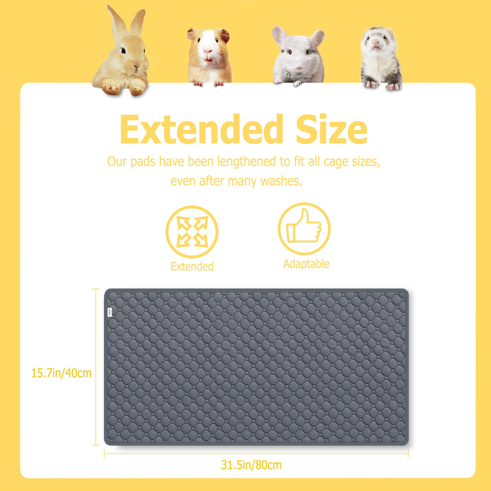Cimiycob anti-slip backing prevents shifting, reducing mess in multi-pet cages.