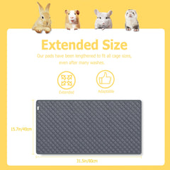 Cimiycob anti-slip backing prevents shifting, reducing mess in multi-pet cages.