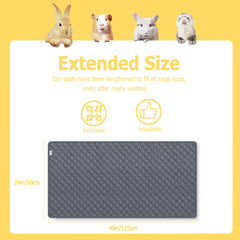 Cimiycob guinea pig cage liner non-slip back keeps mats in place