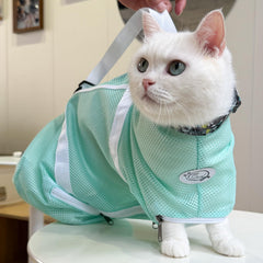 Cinf Cat Bathing Bag mesh fabric breathable design for quick dry.