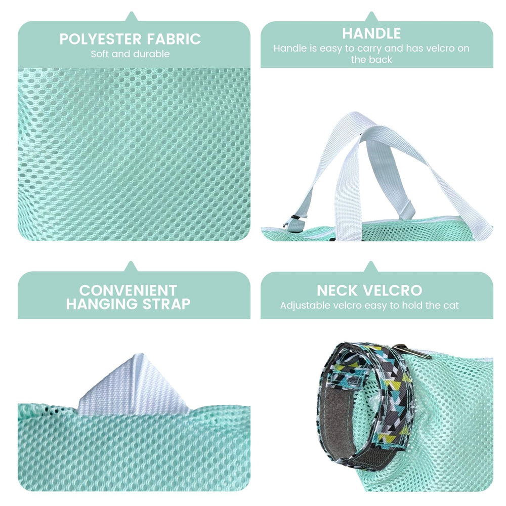Cinf Cat Bathing Bag quick dry fabric for faster bath time.
