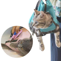 Cinf cat-grooming-bag-rear-zipper-entry supports secure positioning and quick access.