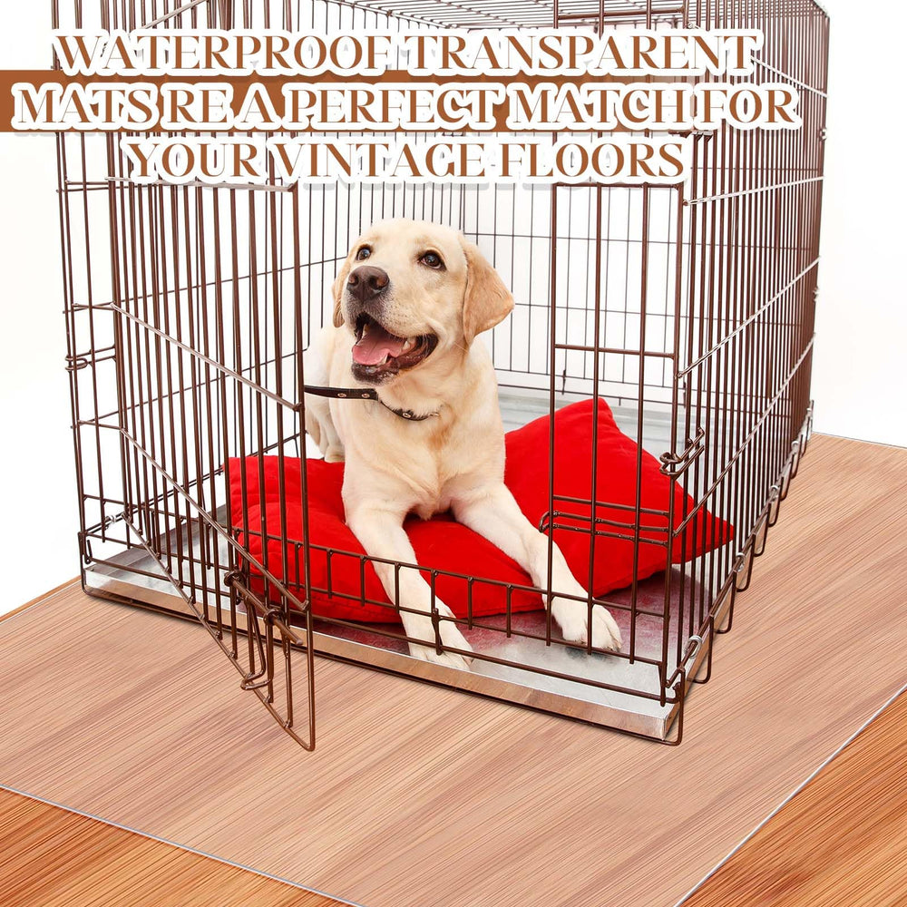 Cinnvoice clear bird cage liner doubles as a kennel mat for versatile spaces.