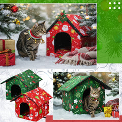 Cinnvoice cat shelter oxford fabric mats are easy to clean and insulate