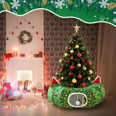 Cinnvoice green bell ball provides interactive sound and chase fun for curious cats