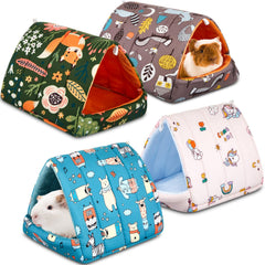 Cinnvoice guinea pig hideout forest pattern offers a warm, secure resting space.
