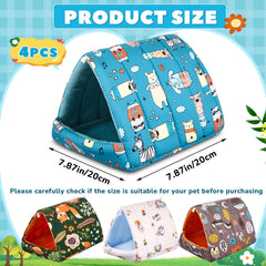 Cinnvoice guinea pig hideout forest pattern provides a soft, washable shelter.