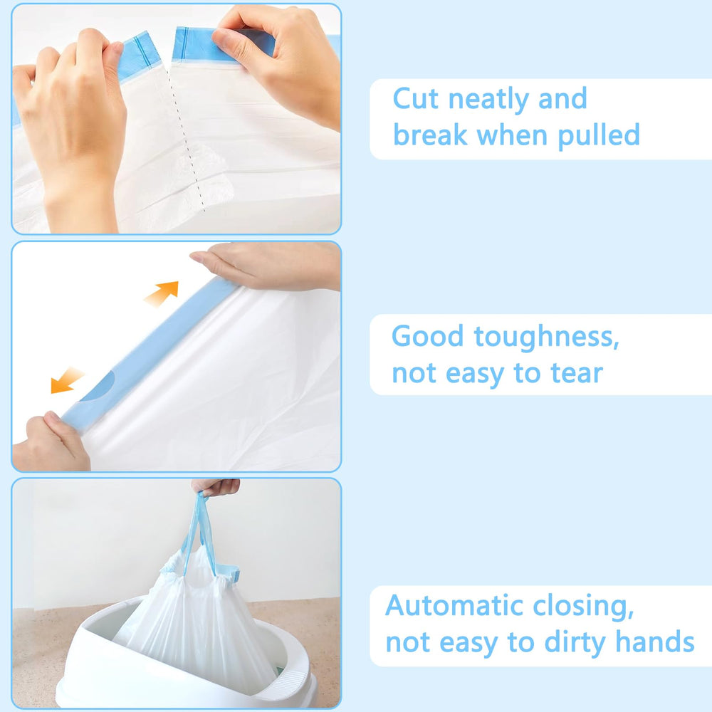 CIOKIT tear-resistant waterproof bags demonstrate leak prevention for bins.