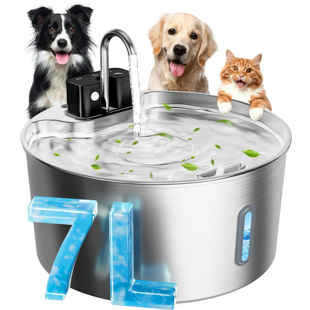 CITIZILI dog water fountain large dog front view for easy hydration at home.