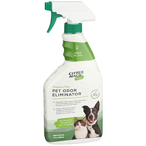 Citrus Magic Pet Odor Eliminator tackles skunk odor with enzyme power.