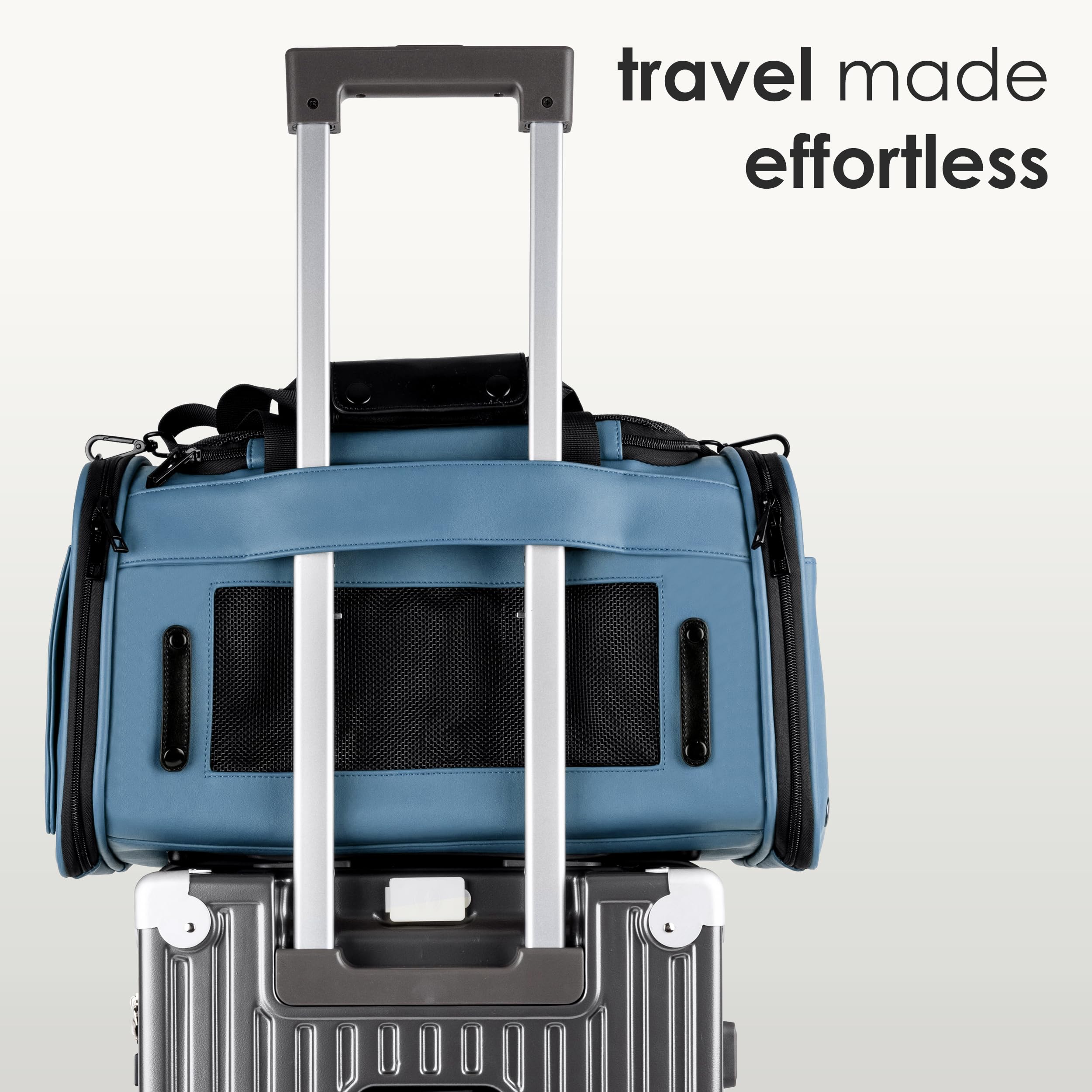 CITRUSY safety strap and seatbelt clip secure your pet during journeys.