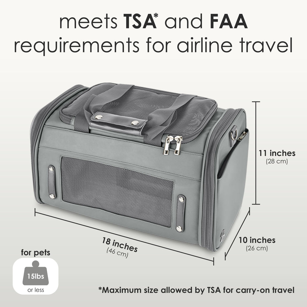 CITRUSY TSA airline-approved pet carrier interior with plush bedding for cozy comfort