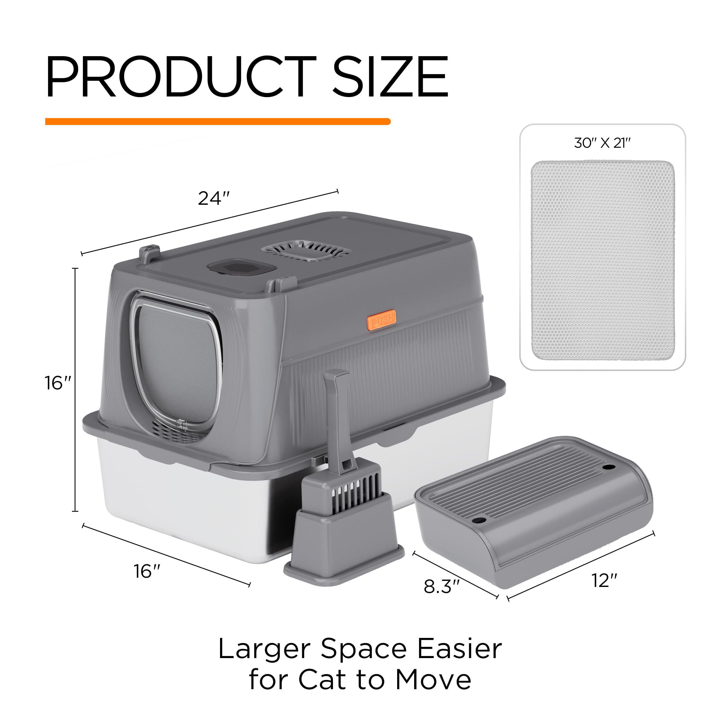 Citylife large-capacity 40-liters box enables longer intervals before refilling