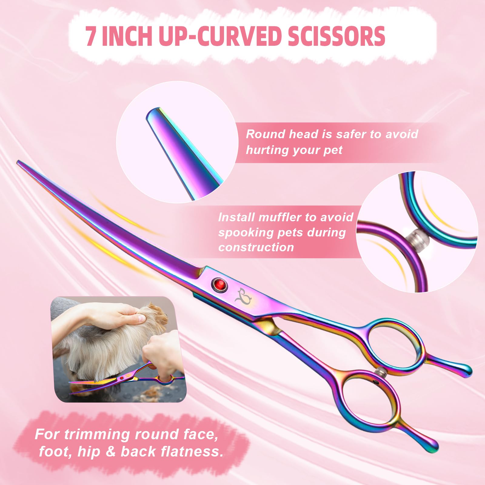CityWish 19cm pet comb for detangling before trimming.