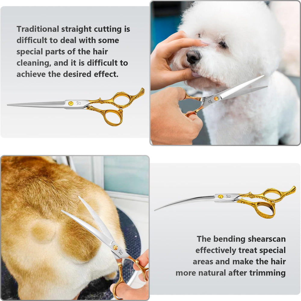 Citywish thinning shears creating texture and reducing bulk for a smooth finish.