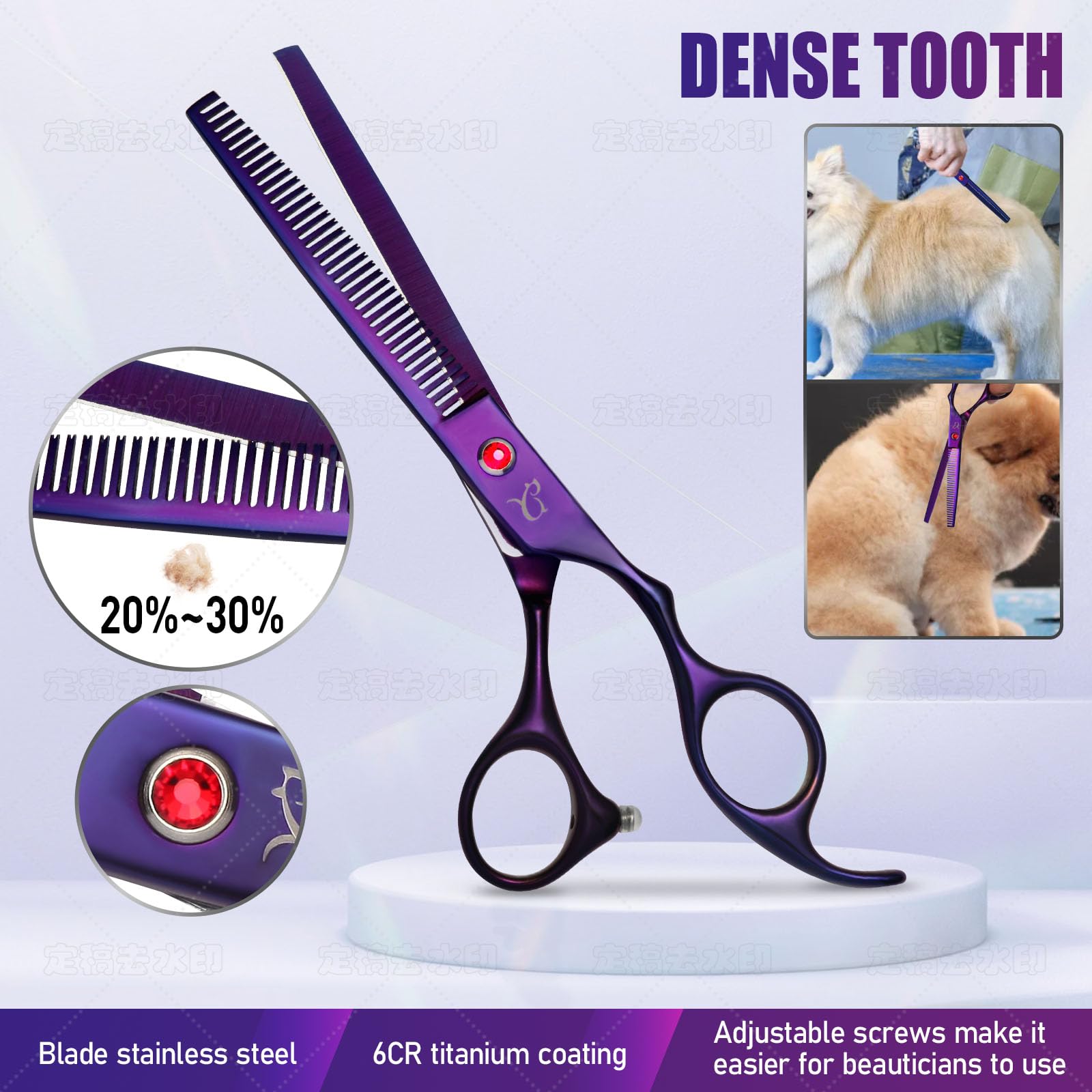 Citywish 19 cm pet comb aids detangling and coat prepping.