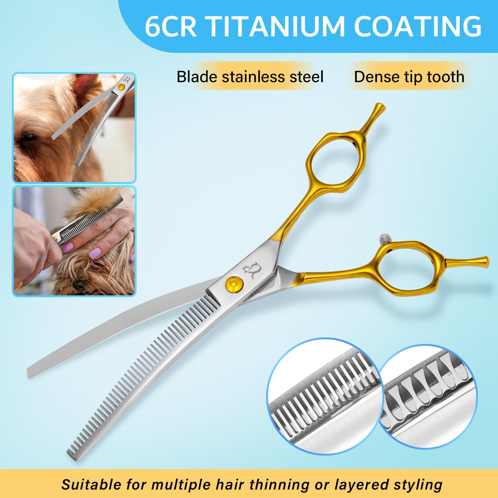 CityWish pet comb assists detangling and prep before trimming