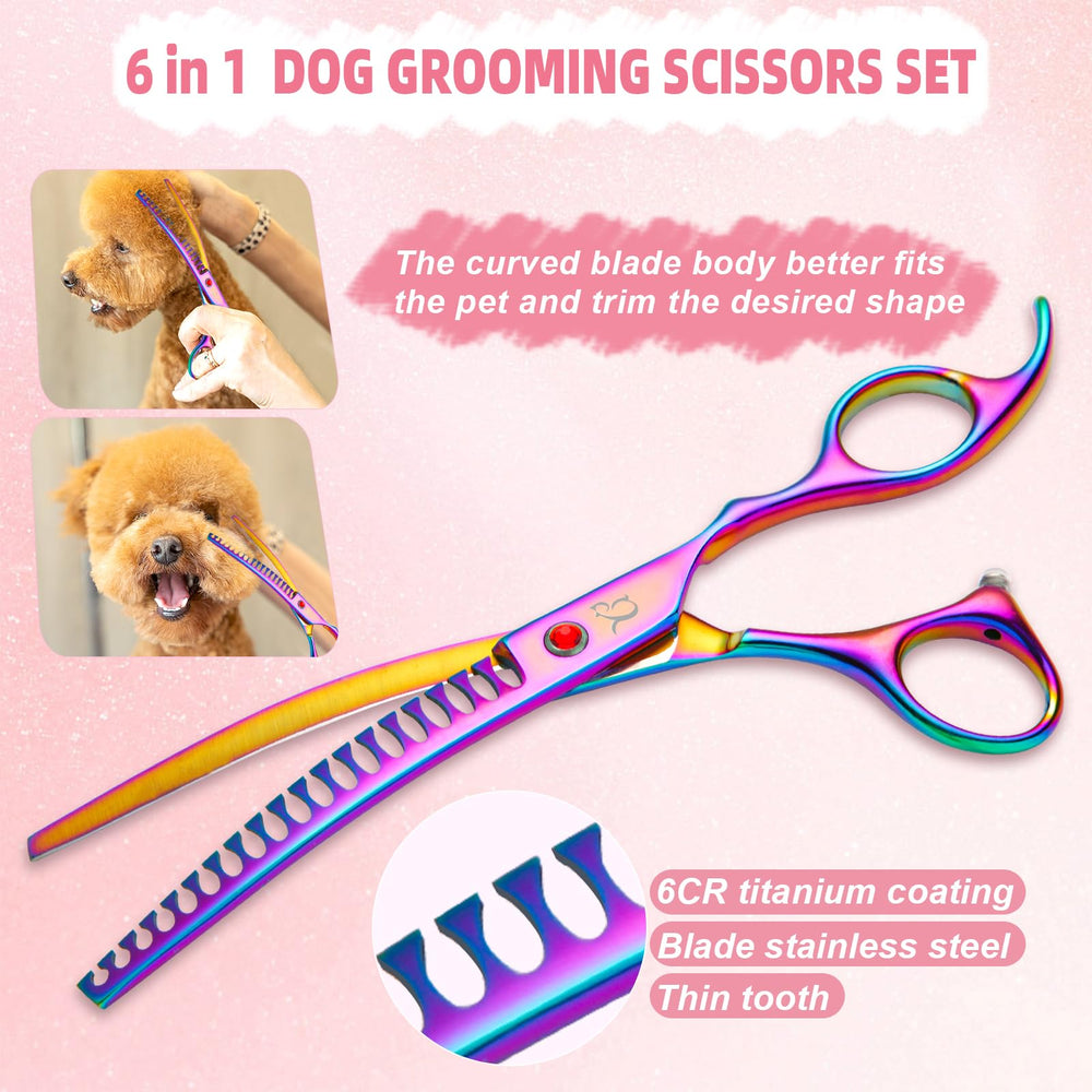 CityWish straight thinning scissors for smooth blends.