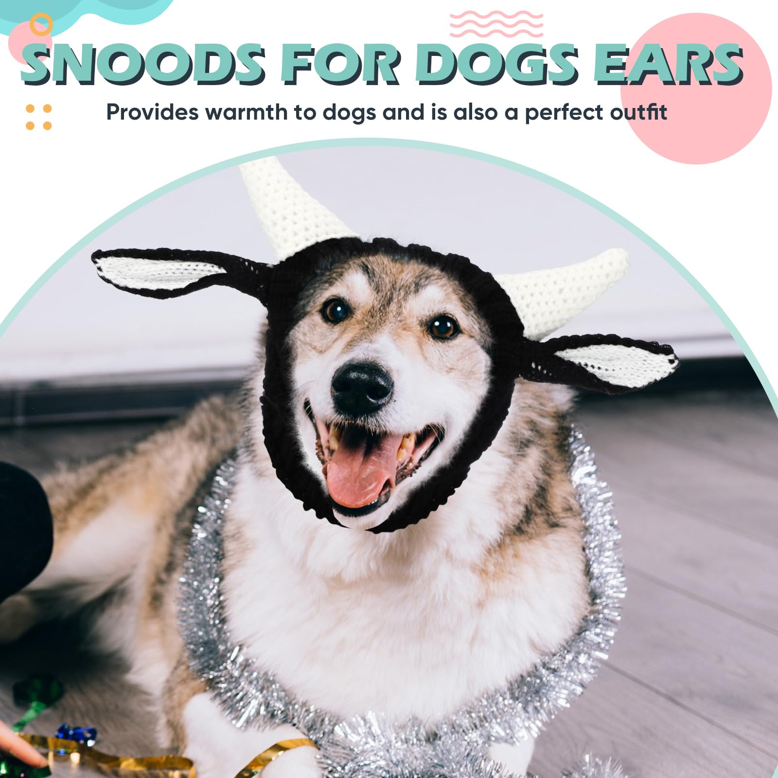 Civaner dog snood holiday-ready accessory for cosplay and celebrations.
