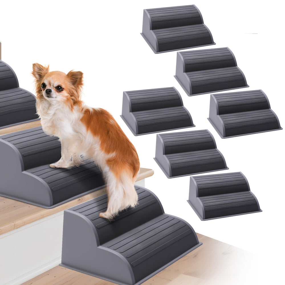 CiWiVOKi 2-Step Modular Dog Ramp snaps together quickly for tool-free setup in seconds