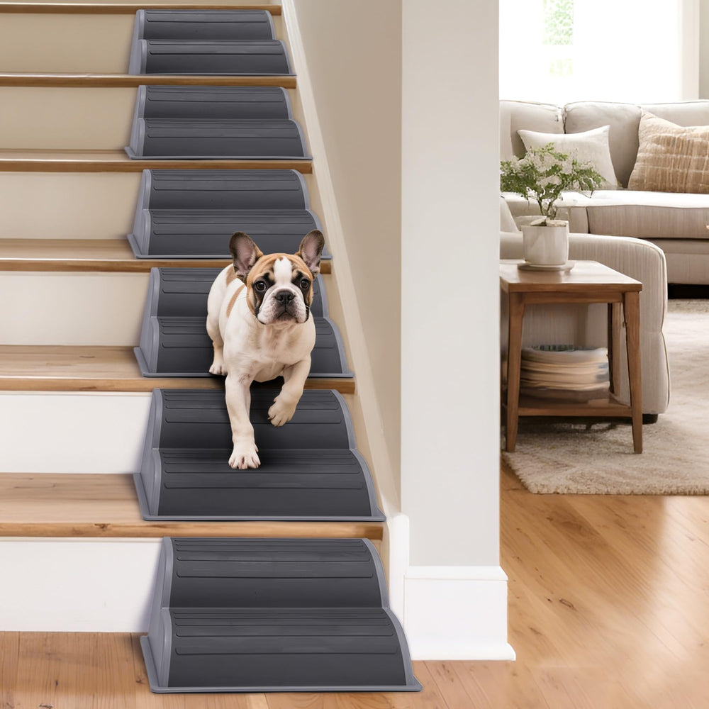 CiWiVOKi 2-Step Modular Dog Ramp durable plastic is easy to clean after muddy outings