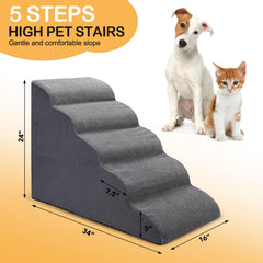 CiWiVOKi Dog Stairs removable cover showcases easy cleaning and hygiene.