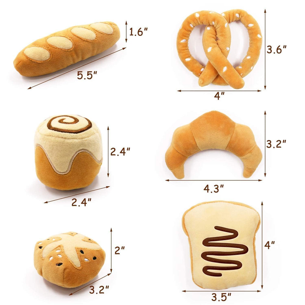 CiyvoLyeen bread pretzel toy encourages kicking and cuddling during play