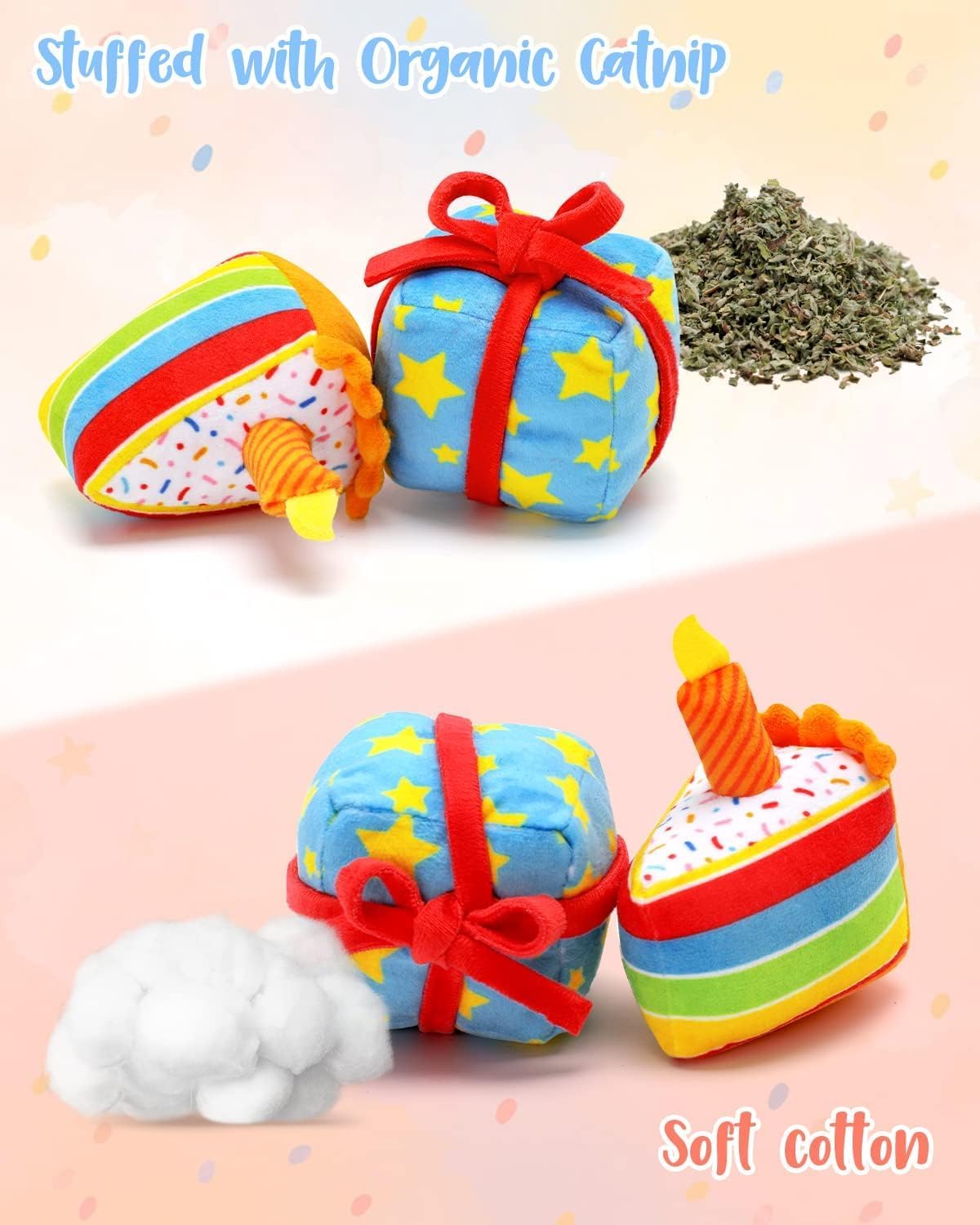 CiyvoLyeen catnip fish toy—soft plush bite-sized toy with catnip for engagement and play.