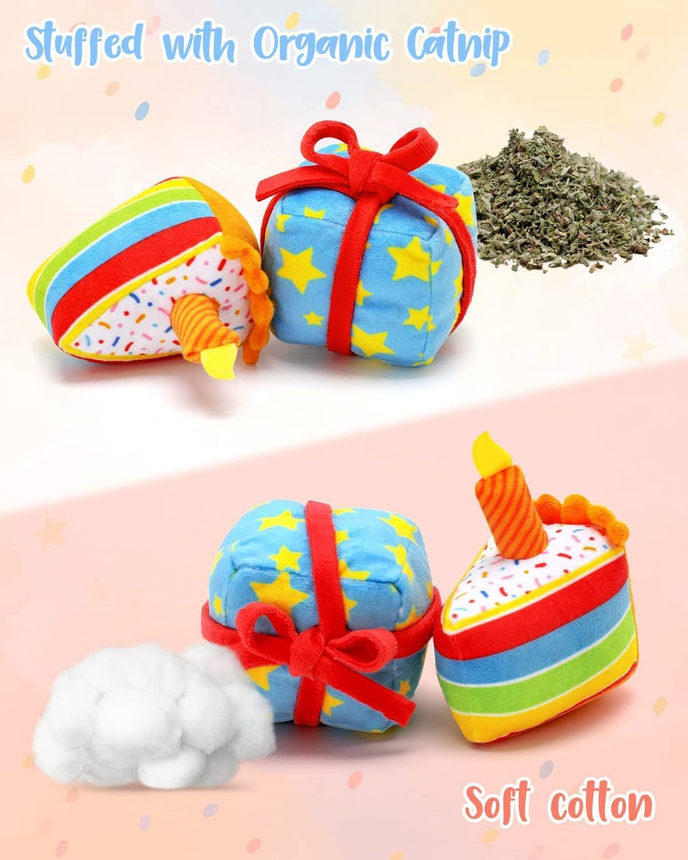 CiyvoLyeen catnip fish toy—soft plush bite-sized toy with catnip for engagement and play.