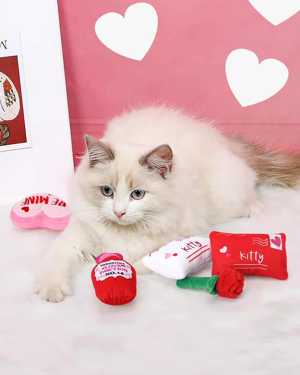 CiyvoLyeen plush catnip toys set soft, breathable, entertaining for cats of all ages