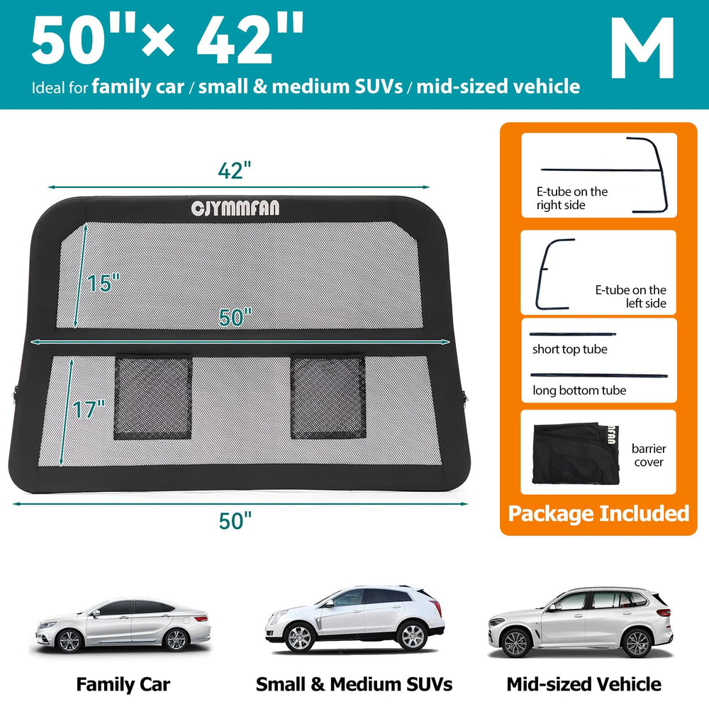 CJYMMFAN dog barrier multi-pet-road-trip companion for families with several dogs.