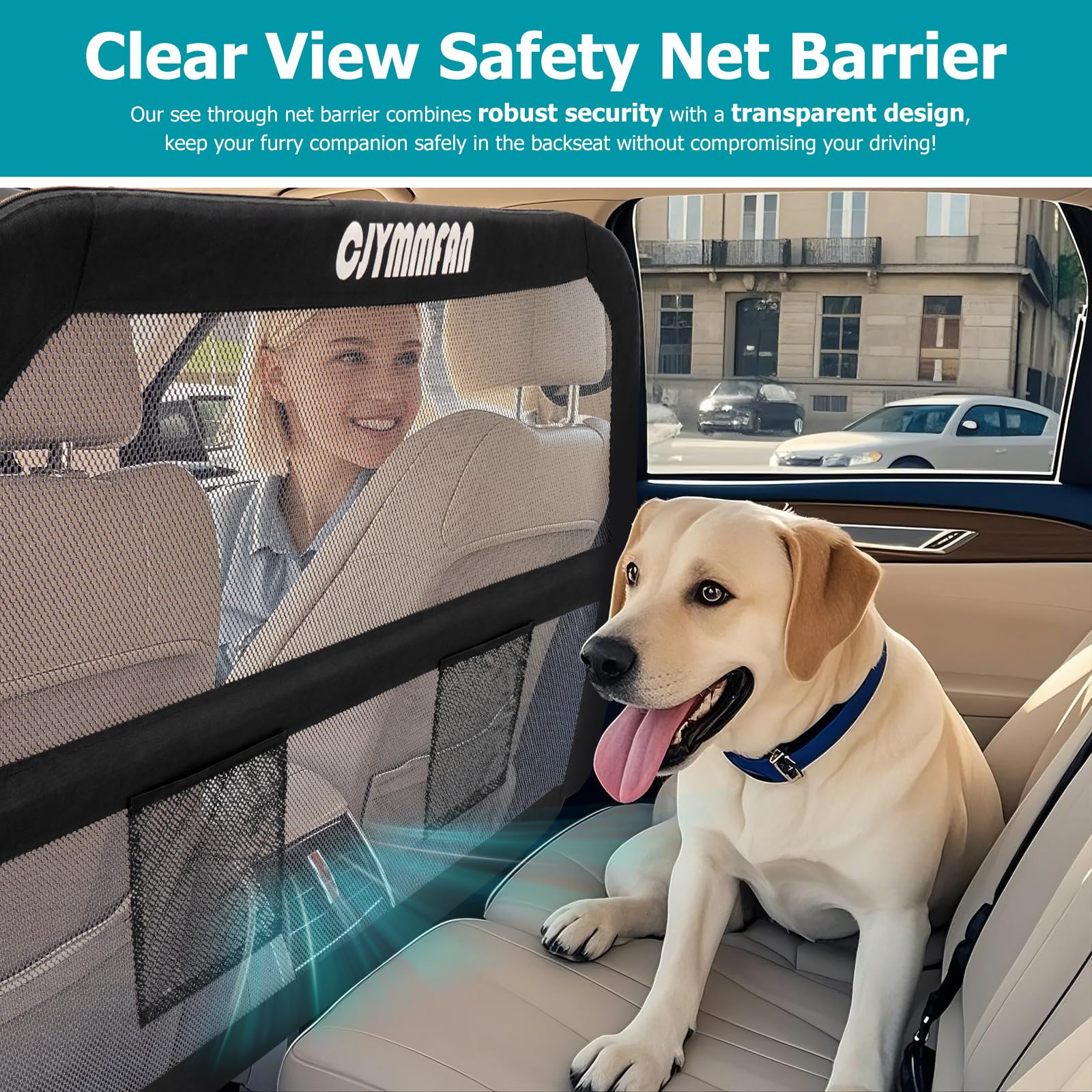 CJYMMFAN dog barrier tool-free-setup lets you install in minutes without tools.