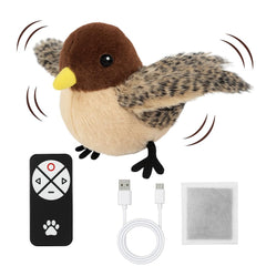CKFPS Flying Bird Cat Toy with flappy wings engages indoor cats in interactive play.