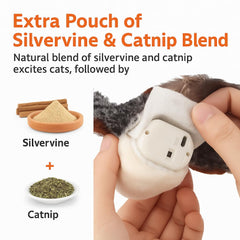 CKFPS Flying Bird Cat Toy remote control offers hands-free, varied play options.