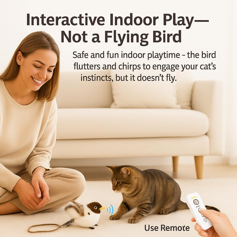 CKFPS Flying Bird Cat Toy durable-materials ensure long-lasting, calm play intervals.