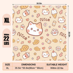 CKNCY 35.5in cat wrap folded easily for versatile wraps.