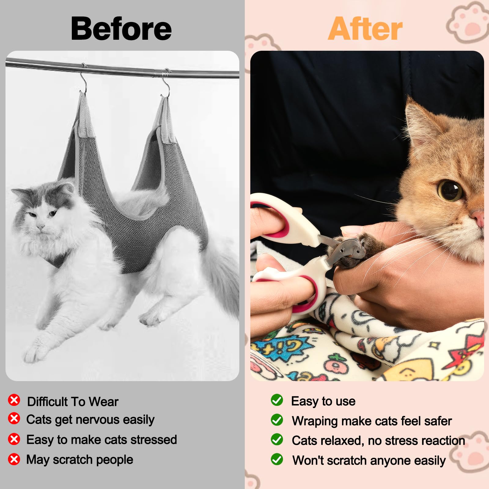 ckncy gato envuelto talla grande plegable: comodidad para gatos grandes
