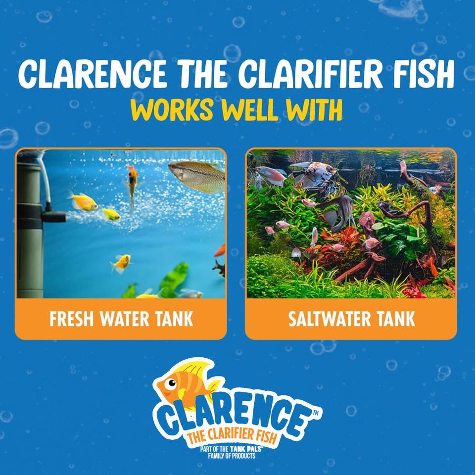 Clarence the Clarifier's active beads convert ammonia safely in your tank.