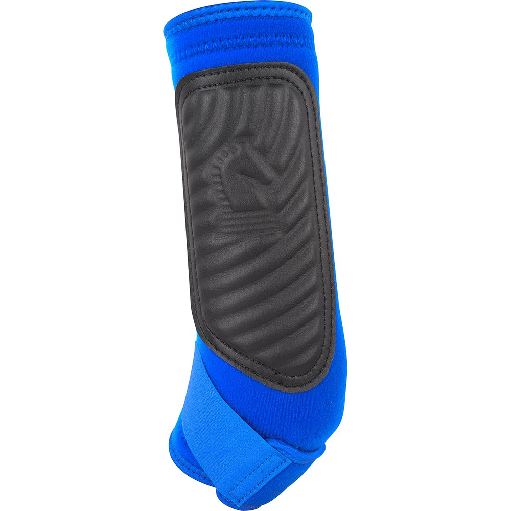 Classic Equine Classic Fit Boot Hind blue close-fit view demonstrates dirt exclusion and snug protection.