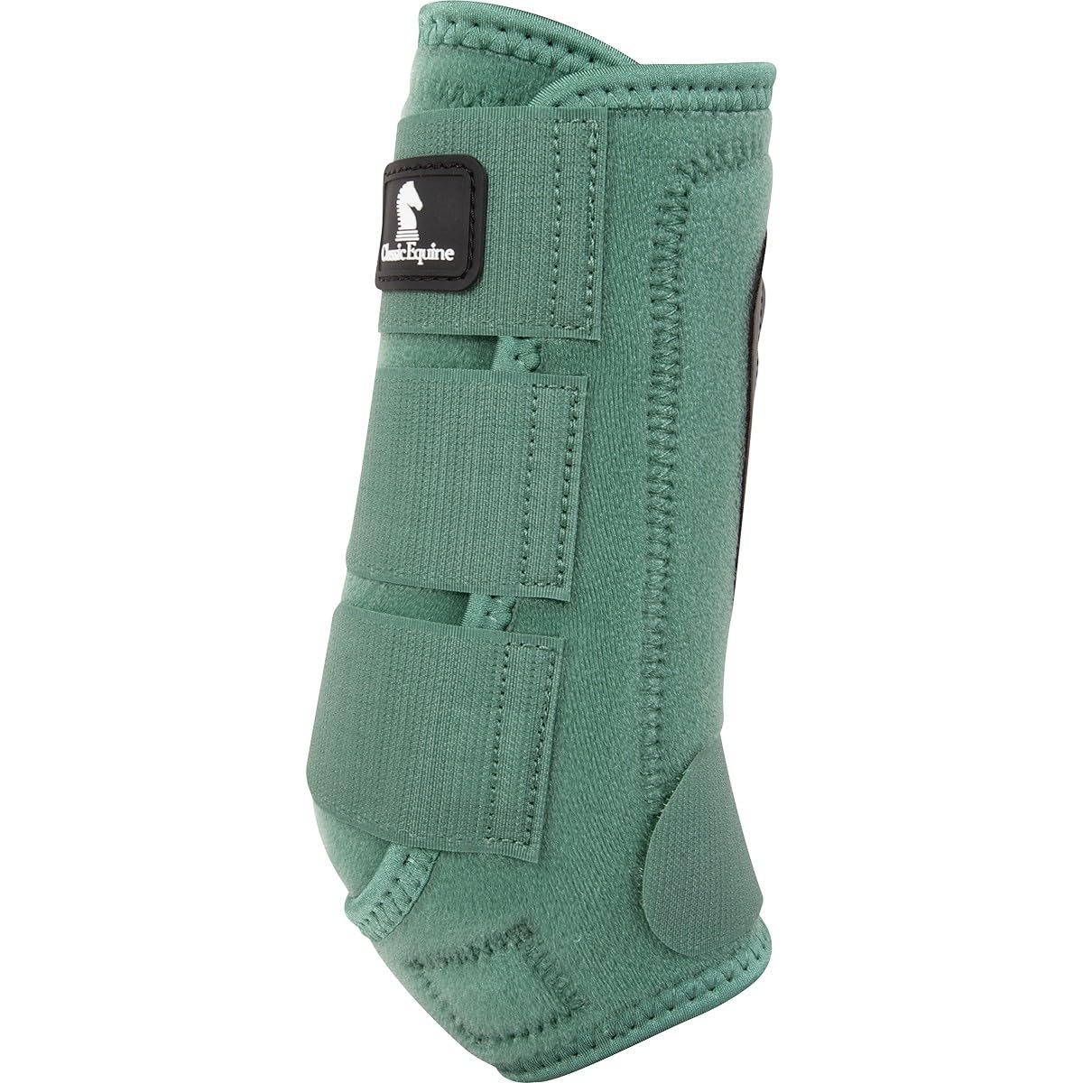Classic Equine Classicfit Front Sling Boots Spruce — strap detail view showing secure closure for reliable fit.
