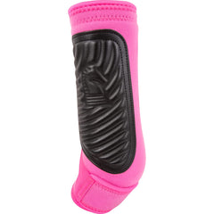 Classic Equine ClassicFit rear boot hotpink close-up highlights suspension sling for correct angle alignment.