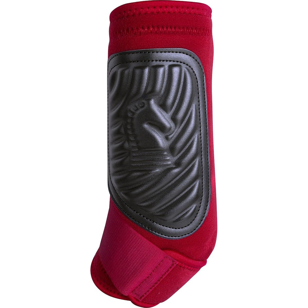 Classic Equine ClassicFit sling boot shows easy-application for quick securing during training.