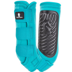 Classic Equine ClassicFit Sling Boots hind aqua large protect hind legs during training with easy application