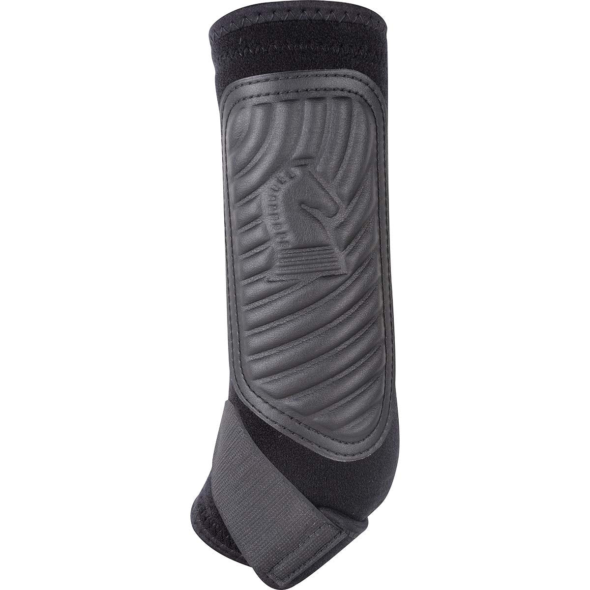 Classic Equine ClassicFit Sling Boots hind on horse demonstrates quick, easy application.