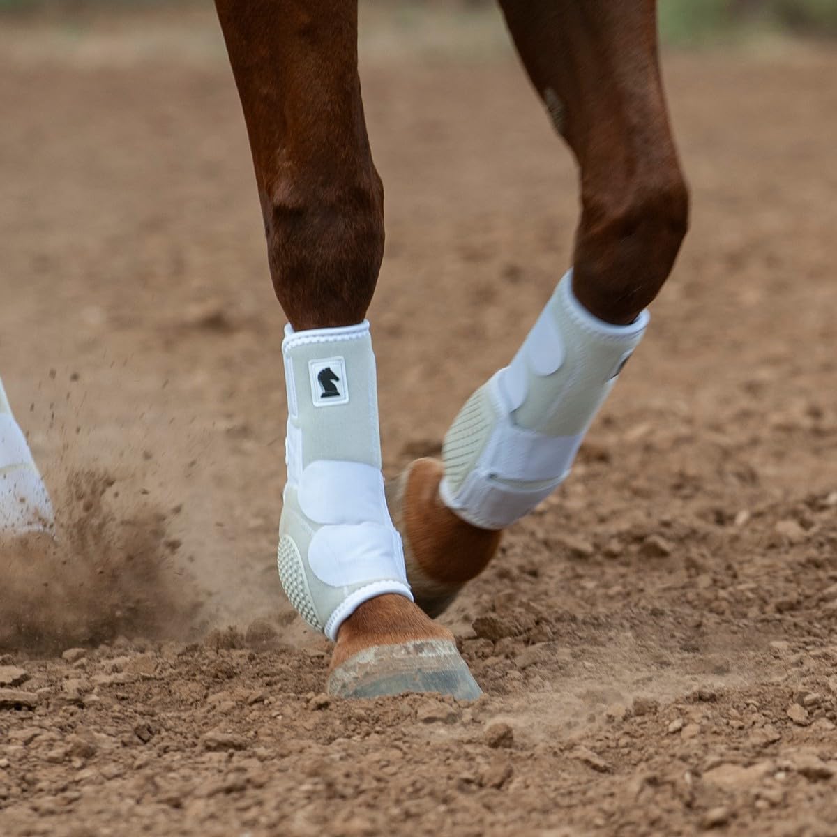 Classic Equine Flexion front boot white X-Large close-up highlighting independent flexion cells for natural movement
